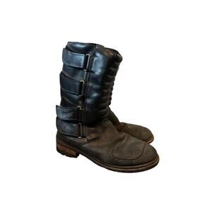 Guide Gear black leather biker boots
